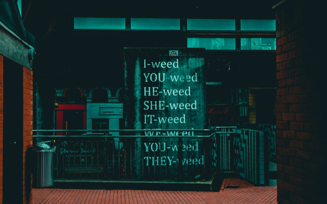 cannabis quote on the wall